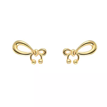 Серьги Pierced Bow Earring - Gold