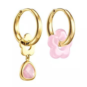 Серьги Pink Blooming Drop Earrings