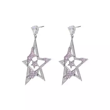 Серьги Pinky Rock Star Earring