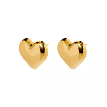 Серьги Plain Gold Earings – Heart