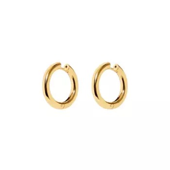 Серьги Plain Gold Hoops