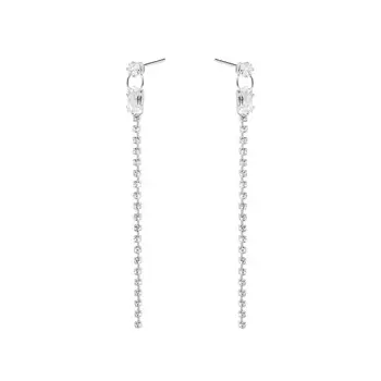 Серьги Poussettes With Baguette