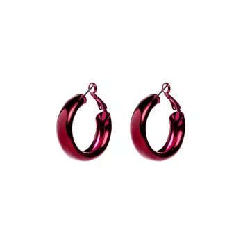 Серьги Red Hoop Earrings