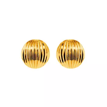 Серьги Round Shell Earrings – Gold