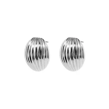 Серьги Round Shell Earrings – Silver