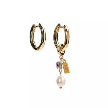 Серьги Shining Drop Gold Earrings