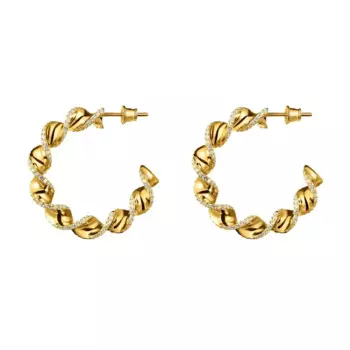 Серьги Shiny Pasta Earrings - Gold