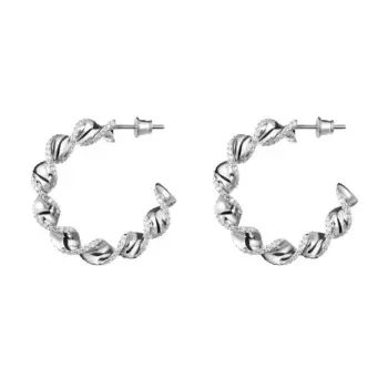 Серьги Shiny Pasta Earrings - Silver