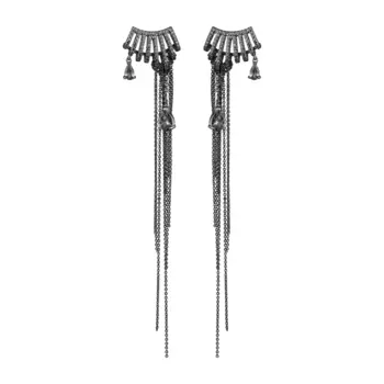 Серьги Short Earrings Mystery Mist - Black