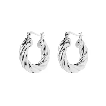 Серьги Silver Rope Earrings