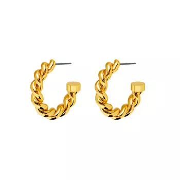 Серьги Simple Wreathy Earrings - Gold