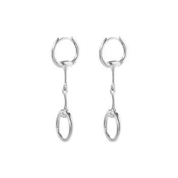 Серьги Snaffle Bit Earrings - Silver