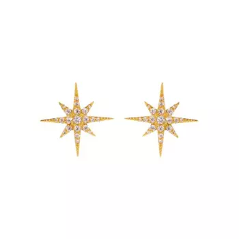 Серьги Sparkle Puset Earrings - Gold