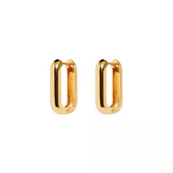 Серьги Square Cut Earrings - Gold