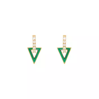 Серьги The Bermuda Earrings – Green