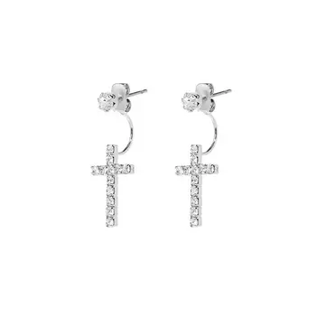 Серьги The Floating Cross Earrings