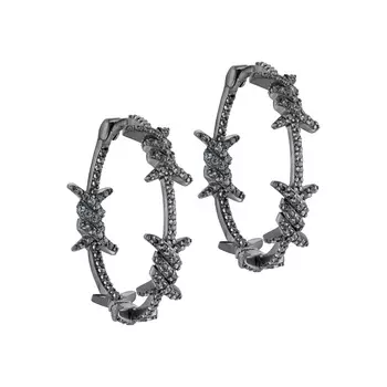 Серьги Thorn Earrings - Grey