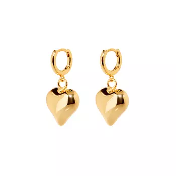 Серьги Vanilla Gold Heart Earrings