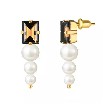 Серьги Wood Pearl Earrings