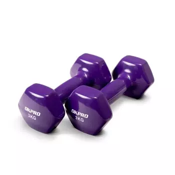 Гантели виниловые OKPRO OK1001A-3