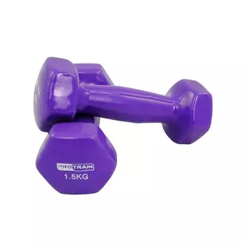 Гантели виниловые Protrain HC4005-1,5 (пара)