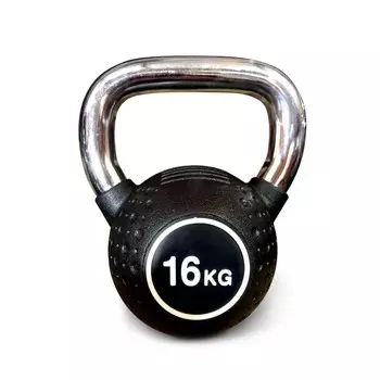 Гиря полиуретановая с хромированной ручкой Protrain KB2015-16