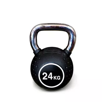 Гиря полиуретановая с хромированной ручкой Protrain KB2015-24