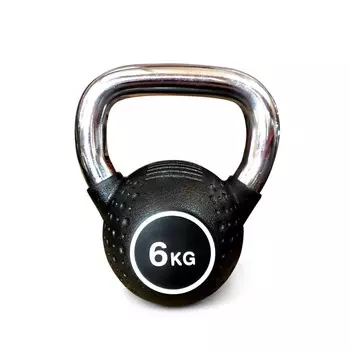 Гиря полиуретановая с хромированной ручкой Protrain KB2015-4