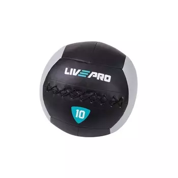 Мяч набивной утяжеленный Wall Ball Livepro LP8100-10KG