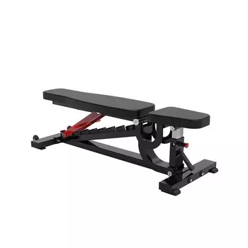 Скамья многофункциональная регулируемая Protrain PP187 (черно-красный)