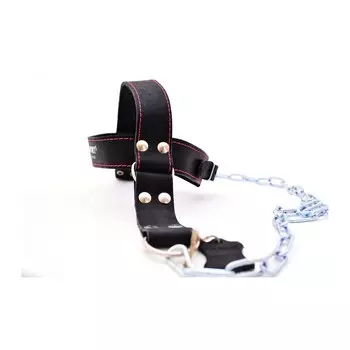 Упряжь D2 для тренировки мышц шеи (кожа 3 мм) Onhillsport OS-0338