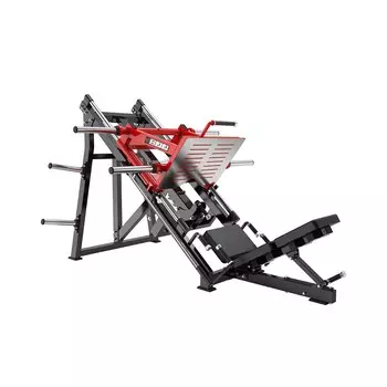 Жим ногами под углом 45 градусов на свободных весах Protrain PP191 (черно-красный)