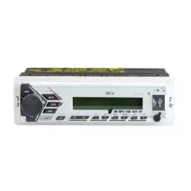 Аудиосистема 1DIN ACV, белый, USB/SD/FM/AM/3RCA/SUB/QuickCharge/4*50Вт AMR902BS