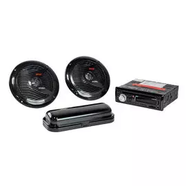 Морская аудиосистема 1DIN PYLE PLCDBT75MRB, комплект PLCDBT75MRB
