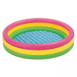 Бассейн Радуга 3 кольца с надувным дном 1,47х0,33м от 2 лет INTEX (57422) tr-208764