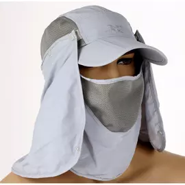 Бейсболка с защитой шеи и лица (серый) (BG-03) tr-185491