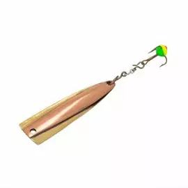 Блесна вертикальная ЧЕСНОЧИНКА (40мм 5гр.) цепочка с тройником в блист. Helios (WL-111-GO-CU) tr-173286
