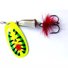 Блесна вращ. Gidra №4, 12гр Hot Tiger с мухой Premier (PR-SPRH12HT-4) tr-137692