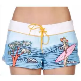 Бордшорты // шорты женские RIP CURL Surf Story white 1000 multicolor, S tv-110-s