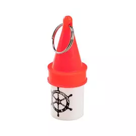 Брелок для ключей пластиковый, красный с колечком 2560606100_red