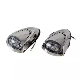 Фара носовая швартовная, светодиодная, серебристая, комплект 2 шт. 10252065