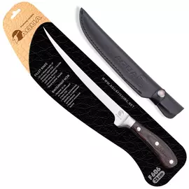 Филейный нож AQUA F-606L (лезвие 23 см, с чехлом в блистере) (F-606L) (121612) tr-132410