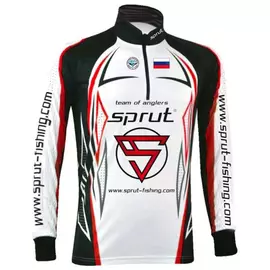 Футболка "Sprut" Team of Anglers (с Длинным Рукавом/White/Black/Red/L) tr-232167