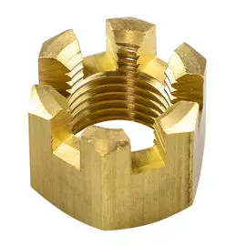 Гайка корончатая на гребной вал Suzuki DT9.9-15/DF8A-20A, OMAX 0914112005000_OM