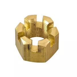 Гайка корончатая на гребной вал Yamaha 100-350, Omax 9017118M04_OM