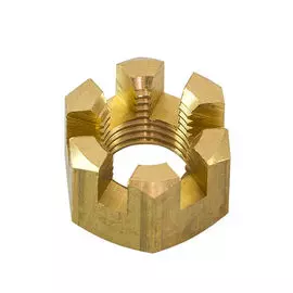 Гайка корончатая на гребной вал Yamaha 20-30, Omax 9017114013_OM