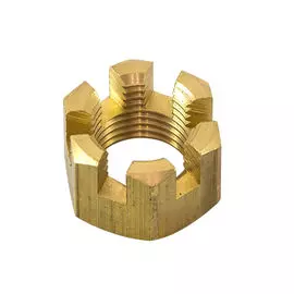 Гайка корончатая на гребной вал Yamaha 40-90, Omax 9017116011_OM