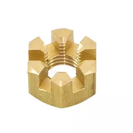 Гайка корончатая на гребной вал Yamaha 6-15/F6-F20, Omax 9017110M01_OM