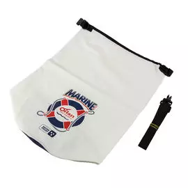 Гермомешок Marine ПВХ трикотаж 15л белый, доп.т-синий GM05B110B101L15M