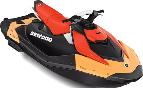 Гидроцикл BRP SEA-DOO Spark for 3 Sunrise Orange and Dragon Red S3-O&R_z